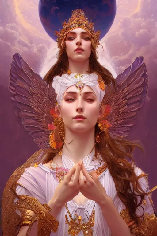 Prompt: goddess of love and peace, highly detailed, digital painting, artstation, concept art, smooth, sharp focus, illustration, Unreal Engine 5, 8K, art by artgerm and greg rutkowski and alphonse mucha
