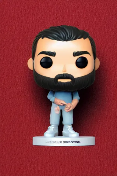 Image similar to “ very very intricate photorealistic photo of a hasan piker funko pop on a white background, award - winning details ”