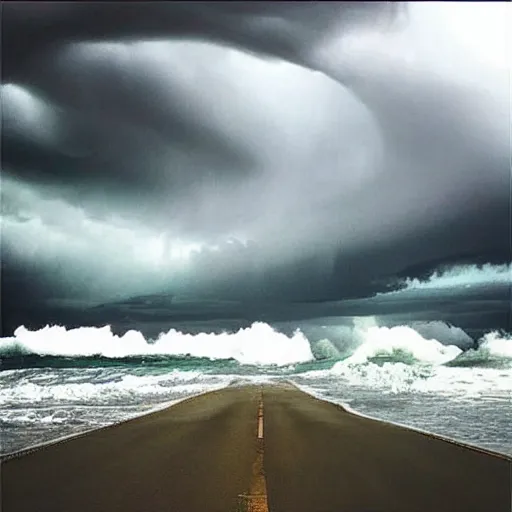 Image similar to “a big storm is coming,panting”