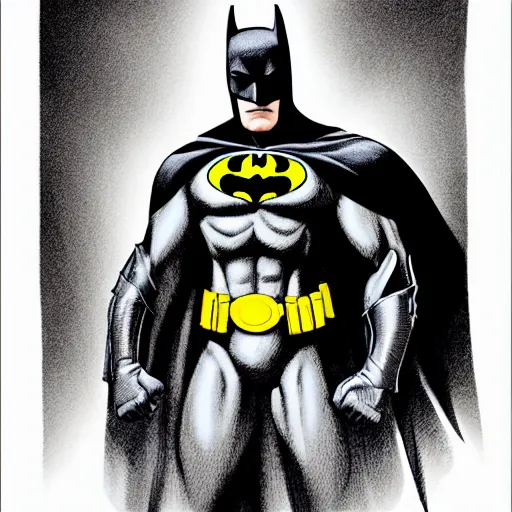 Prompt: medical illustration of batman