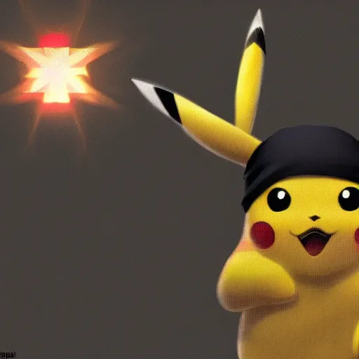Prompt: pikachu from anouther universe