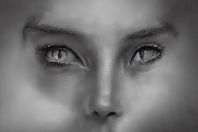 Prompt: staring into life's bright eyes, portrait, 3D, whimsical, Photo-realistic UHDR, hyperrealism. detailed, dramatic, cinematic,