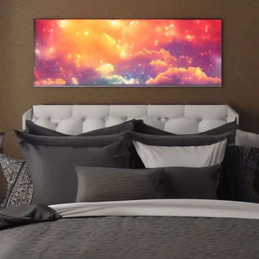 Image similar to big mechanical tube with glowing lights flying in big fluffy clouds, cinematic light, epic scene, god rays, 8 k, high detailed ornaments, liquid marbling acrylic paint, sunset, magic hour, golden hour, strathosphere, nebula sky, milkyway