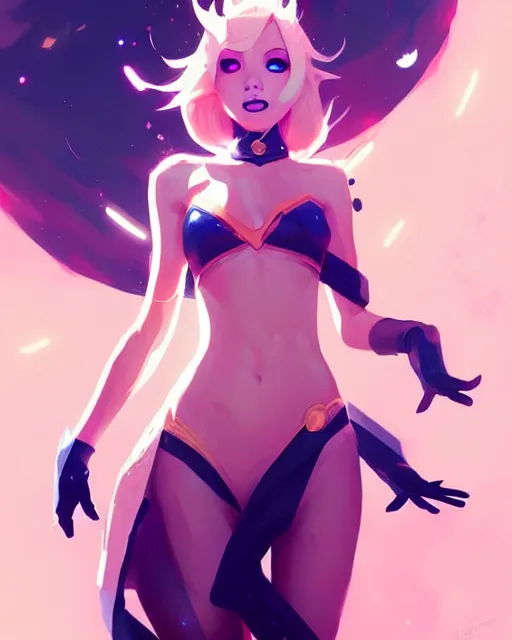 Image similar to a ultradetailed painting of lux from league of legends by conrad roset, greg rutkowski and makoto shinkai trending on artstation