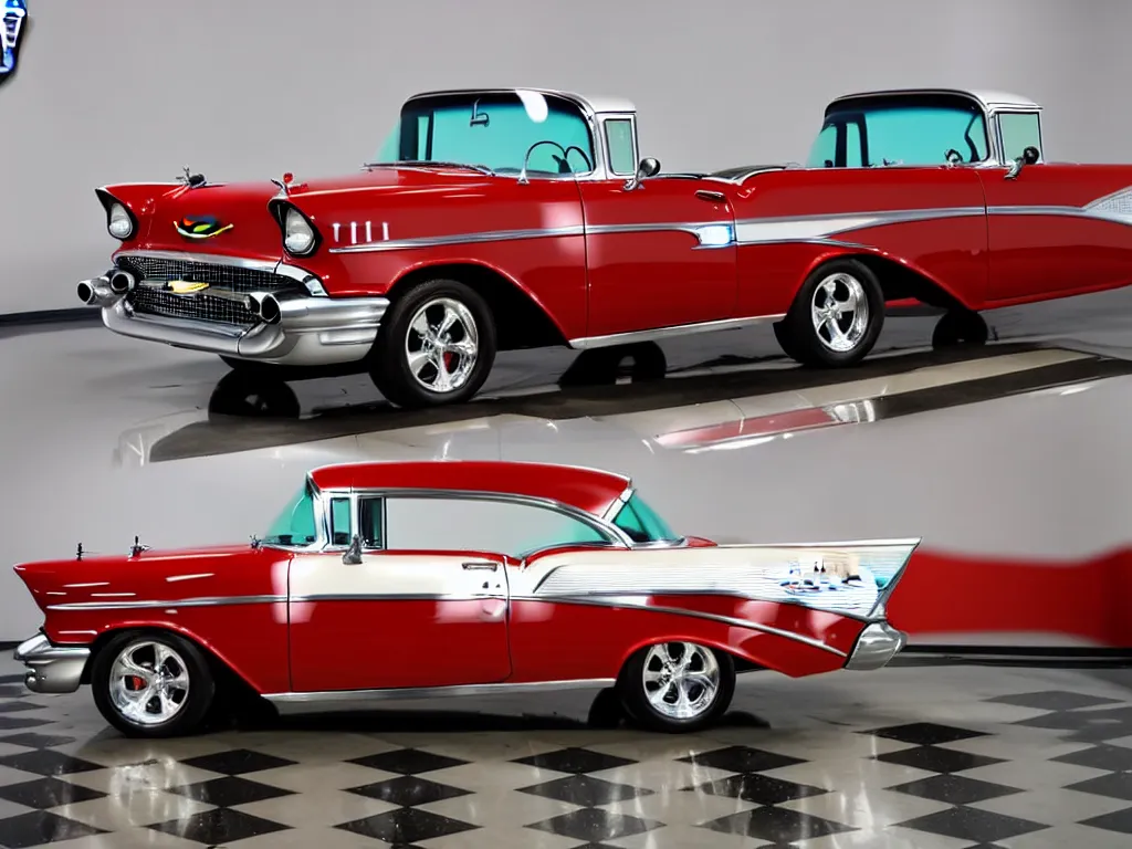 Prompt: 1957 Chevrolet Bel Air