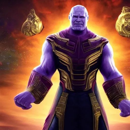 Image similar to vladimir putin as thanos, Cinematic, Portrait, Ultra-HD