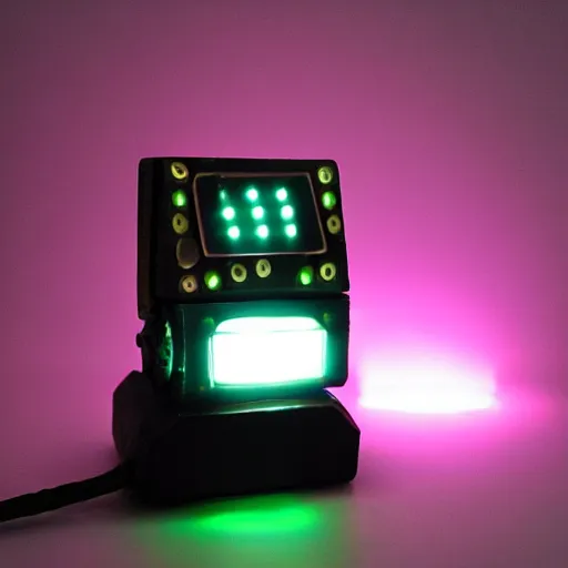 Image similar to small electronic futuristic movie prop with led lights