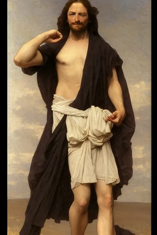 Image similar to Charles Xavier from the X-Men by William Adolphe Bouguereau