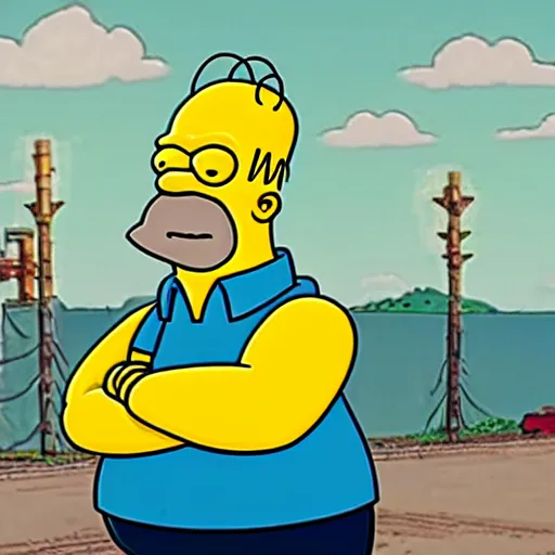 Image similar to homer simpson joins the cartel