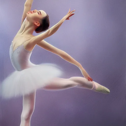 Image similar to ultra detailed hyper realistic deep focus smooth artstation wlop award winning ballerina monet