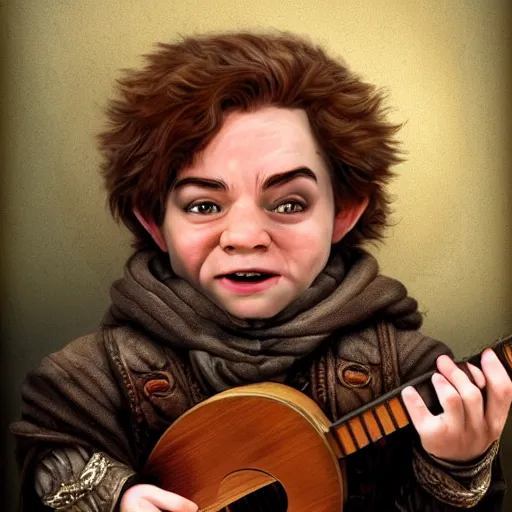 hyper realistic portrait of a halfling male, happy, | Stable Diffusion ...