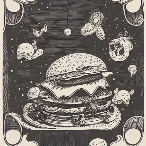 Prompt: hamburger, Joe Fenton