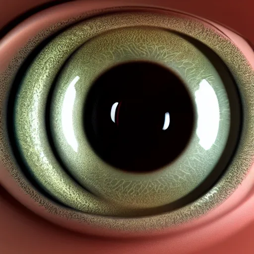 Prompt: A digital concept art painting a macro photograph of an alien eye, hyper realistic 4K UHD image, unreal engine
