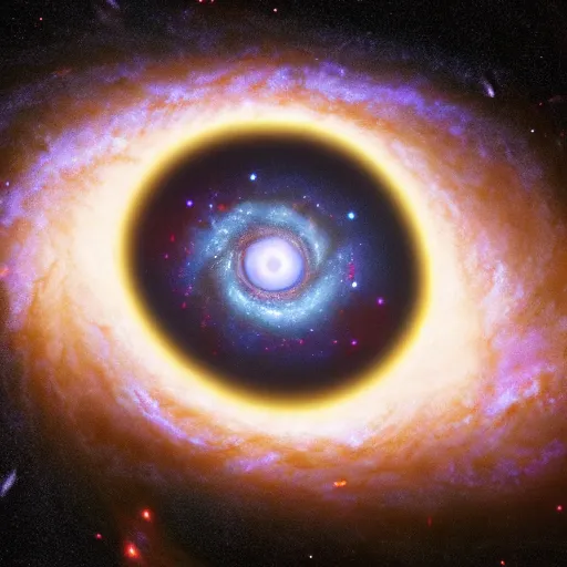 Prompt: the eye of god formed out of a galaxy, hyper realistic 4 k