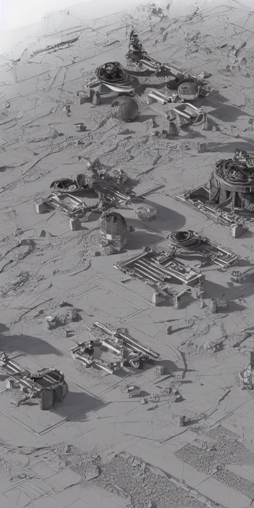 Image similar to concept art, mars base, architectural planning, future technology, high detail, 8 k, sketch.