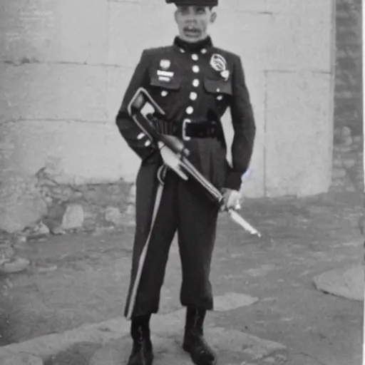 Image similar to mario as a soldier , historical photo