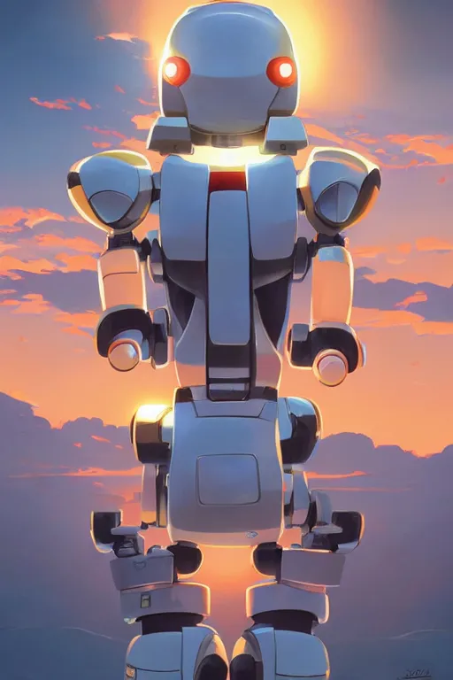 Image similar to metabots medabots medarotto medarot robot minimalist comics, behance hd by jesper ejsing, by rhads, makoto shinkai and lois van baarle, ilya kuvshinov, rossdraws global illumination ray tracing hdr radiating a glowing aura