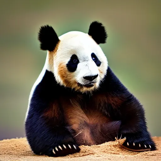 Image similar to panda in the desert by natgeo