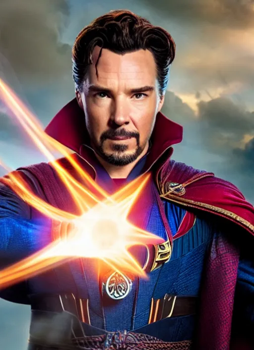 Prompt: film still of Johnny Galecki as Doctor Strange in Avengers Endgame, 4k