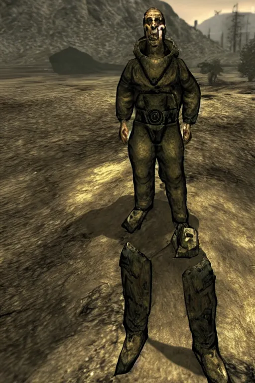 Image similar to Todd Howard as The Master in Fallout 1