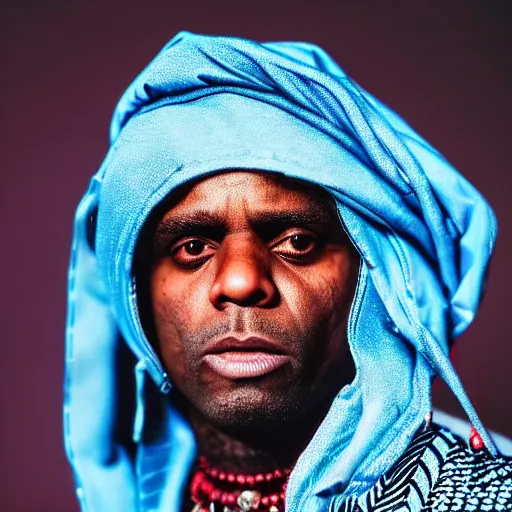 Image similar to chief keef as a muslim 4 k quality super realistic