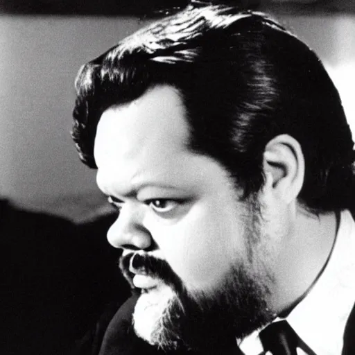 Image similar to orson welles seated