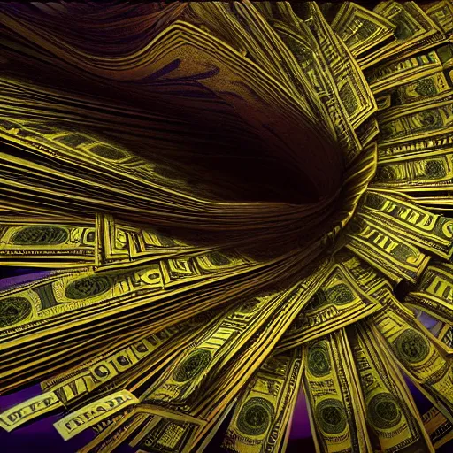 Image similar to uhd photorealistic cash tornado in washington d. c., extremely detailed, intricate cash everywhere, 8 k, cinematic lighting, in the style of amano and karol bak with vivid colors and crisp details