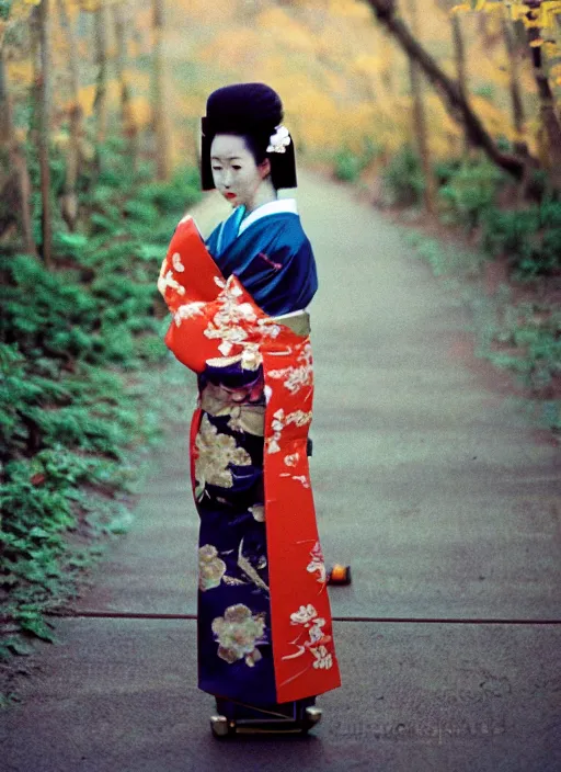 Image similar to Portrait Photograph of a Japanese Geisha Fuji Pro 400H