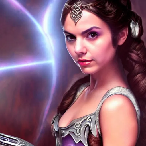 Image similar to victoria justice as princess padme in star wars episode 3, 8k resolution, full HD, cinematic lighting, award winning, anatomically correct