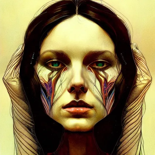 Prompt: symmetry!! portrait of a silhouette of a woman in the world of andrew wyeth, psychedelic, horror, fashion, dark!! intricate, elegant, highly detailed, digital painting, artstation, concept art, smooth, sharp focus, illustration, art by artgerm and greg rutkowski and alphonse mucha