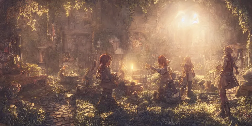 Image similar to it came as a joyous daybreak to end the long night of their captivity. ultrafine highly detailed colorful illustration, intricate linework, sharp focus, octopath traveler, final fantasy, unreal engine highly rendered, global illumination, radiant light, intricate environment