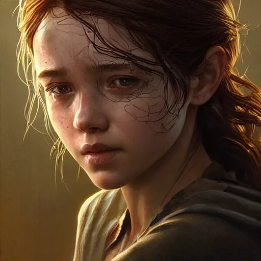 Image similar to ultra realistic illustration, scarlett estevez as elle in last of us, intricate, elegant, highly detailed, digital painting, artstation, concept art, smooth, sharp focus, illustration, art by artgerm and greg rutkowski and alphonse mucha