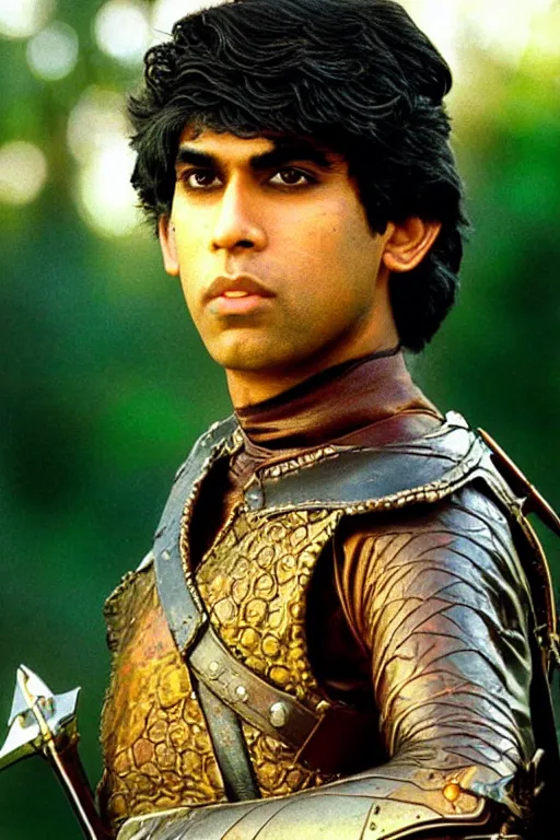 Prompt: intricate color photo of rishi sunak as robin of sherwood