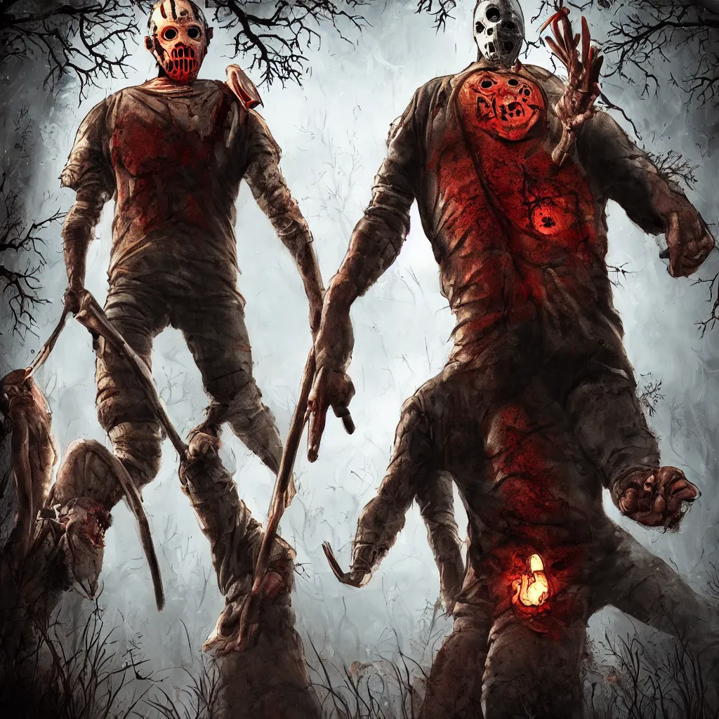 Prompt: dead by daylight killer art