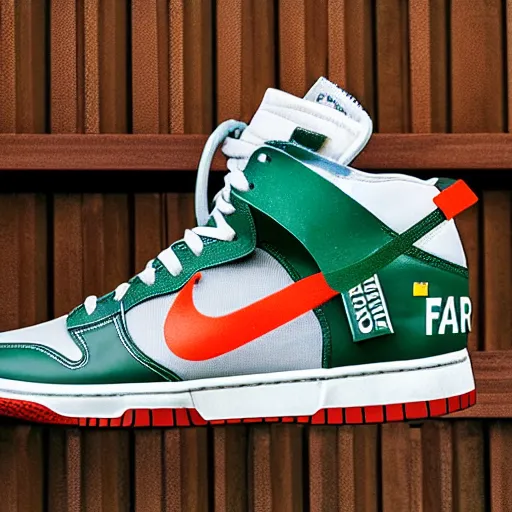 Image similar to nike dunk off - white pine green photograph