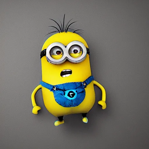 Image similar to Ripped minion, sharp focus