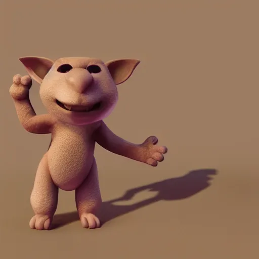 Image similar to a cute eraser animal, 3d render, octane render, dynamic lighting, 8k