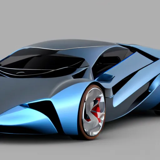 Image similar to render of futuristic supercar