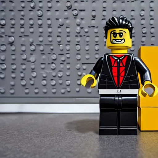 Image similar to lego jeff goldblum,