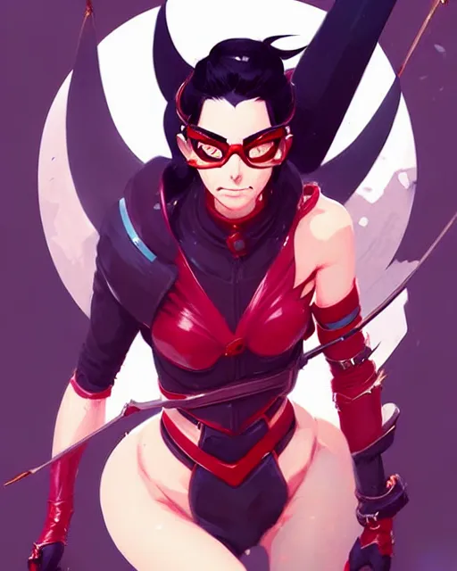 Image similar to a ultradetailed painting of vayne from league of legends by conrad roset, greg rutkowski and makoto shinkai trending on artstation