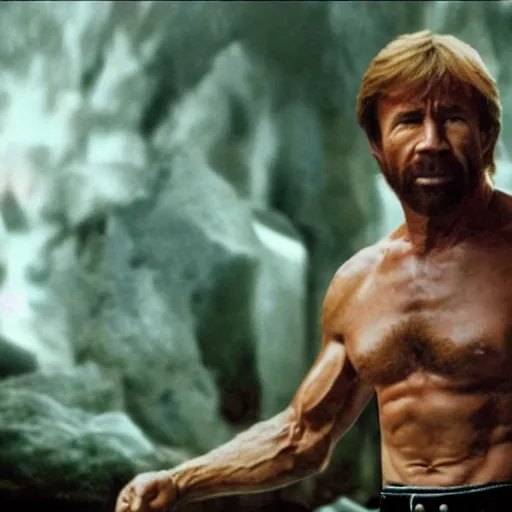 Prompt: chuck Norris fighting god, cinematic, 4K