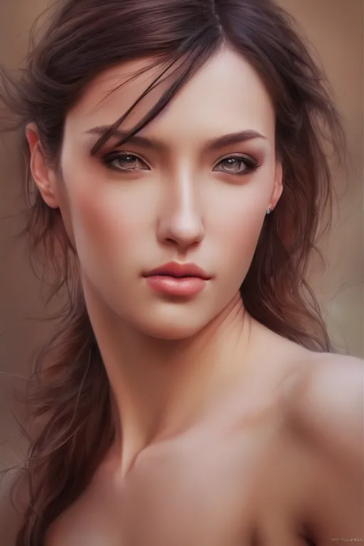 Image similar to photo of a gorgeous young woman in the style of stefan kostic, realistic, sharp focus, 8k high definition, insanely detailed, intricate, elegant, art by stanley lau and artgerm