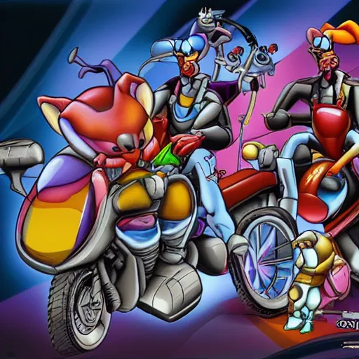 Prompt: biker mice from mars toy