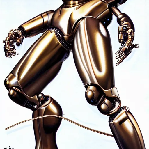 Image similar to robot man wires, hajime sorayama, trending on artstation,