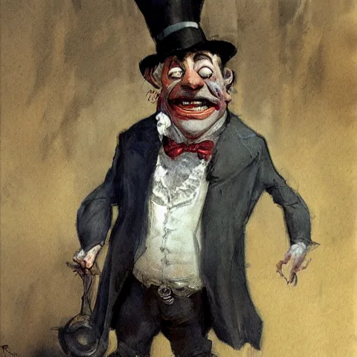 Image similar to the drunk french baron by peter de seve