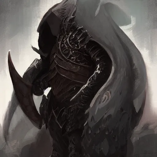 Image similar to digital art painting of a black dragonborn!!! wearing wizard robes!!!, dnd portrait painted by craig mullins and gaston bussiere and greg rutkowski