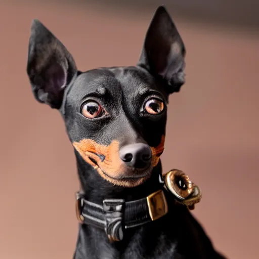 Prompt: portrait of steampunk min pin wearing top hat and monocle, photorealistic, 4k, deviantart