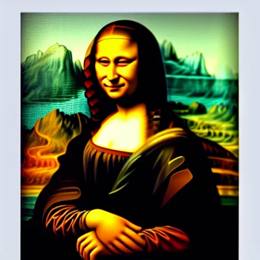Prompt: Vladimir Putin as Mona Lisa