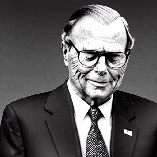 Image similar to anthropomorphic cat donald rumsfeld