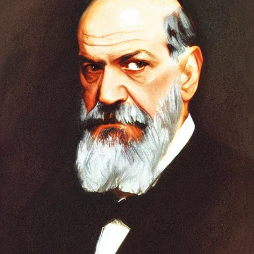 Image similar to portrait of sigmund freud by john singer sargent